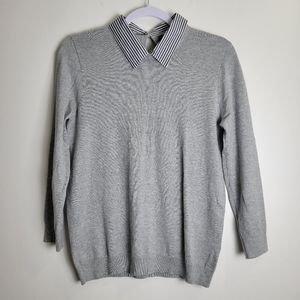 J.CREW Mercantile‎ Sweater Mixed-Media Top S NWT